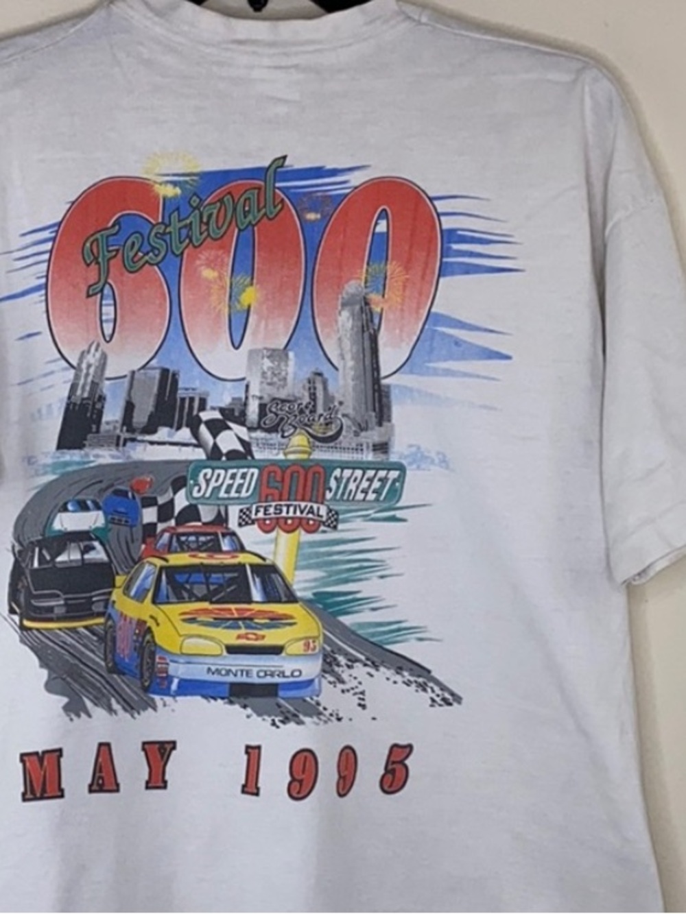90s 1995 Coca Cola 600 Racing Shirt XL Vintage NASCAR
